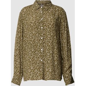 Overhemdblouse met all-over motief