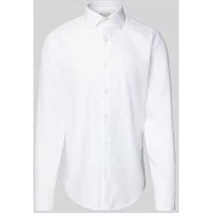 Slim fit zakelijk overhemd met kentkraag