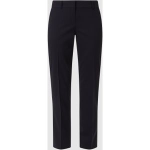 Slim fit stoffen broek van scheerwolmix