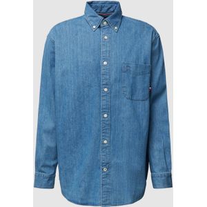 Jeansoverhemd met button-downkraag