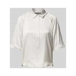Overhemdblouse van zijdemix