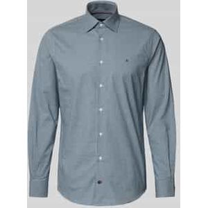 Regular fit zakelijk overhemd van katoenmix