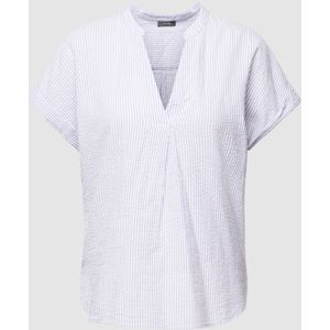 Comfortabele blouse met opstaande kraag
