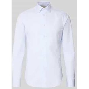 Slim fit zakelijk overhemd met kentkraag