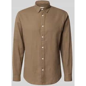 Slim fit vrijetijdsoverhemd van puur katoen, model 'SLIMOWEN'