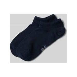 Sneakersokken met elastische ribboordjes in een set van 2 paar