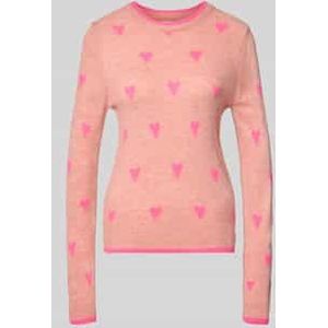 Regular fit pullover met wol, model 'ISA'