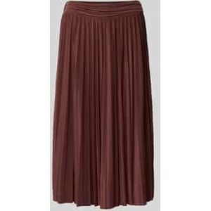 Plissérok in A-lijn met elastische band, model 'Astrid'