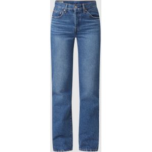 Straight fit jeans van katoen, model '501' - 'Water