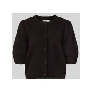 Gebreide cardigan met 1/2-mouwen, model 'Trudy'