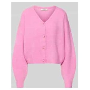 Gebreid jack met V-hals, model 'debbie'