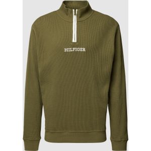 Sweatshirt met wafelstructuur, model 'MONOTYPE'