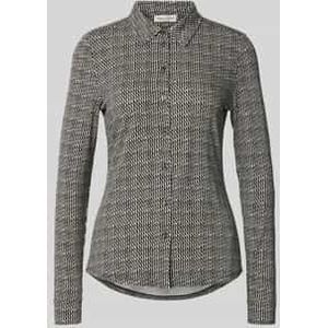 Regular fit overhemdblouse van viscosemix