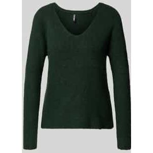PIECES - PCELLEN - Trui - Donkergroen - Losse Pasvorm - Lange Mouw