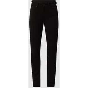 Super slim fit high waist jeans met stretch, model 'Juno'