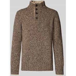 Gebreide pullover van scheerwol met schipperskraag