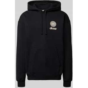 Relaxed fit hoodie met logoprint, model 'Strata'