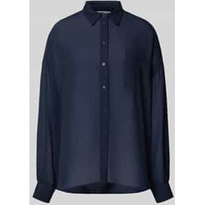 Loose fit overhemdblouse met crêpestructuur, model 'IFIRE'