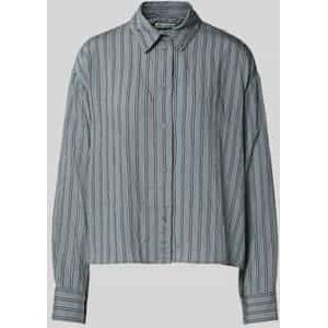 Relaxed fit overhemdblouse van viscosemix