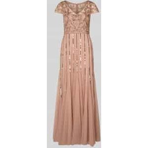 Avondjurk met V-hals en pailletten