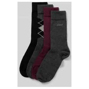 JOOP! - Essentials - Sokken - Set van 4 - Regular Fit - Wolmix