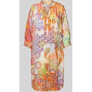 Knielange tuniekjurk met 3/4-mouwen