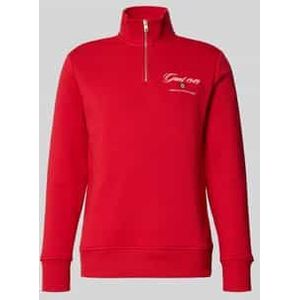 Sweatshirt met opstaande kraag en ritssluiting