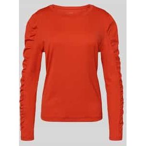 Shirt met lange pofmouwen en ronde hals