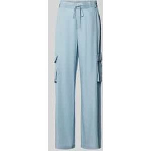 Stoffen broek met cargozakken, model 'Carly'