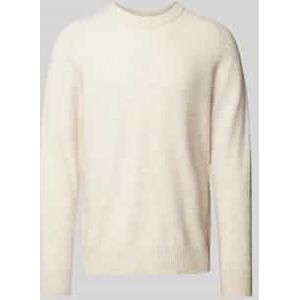 Gebreide pullover met ronde hals, model 'RAI'