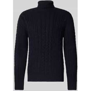 Gebreide pullover met kabelpatroon, model 'Jacob'