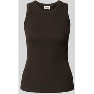 Tanktop met ribboorden, model 'OLINA'