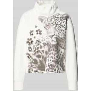 Sweatshirt met opstaande kraag