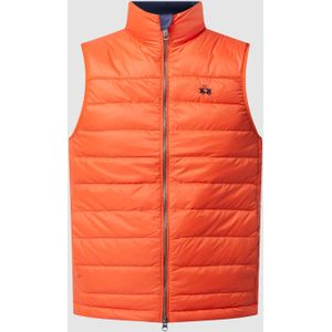 Donsbodywarmer met opstaande kraag