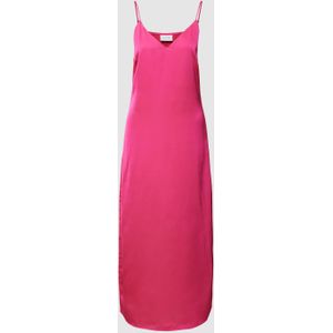 Midi-jurk met verstelbare spaghettibandjes, model 'Viellette'