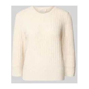 Gebreide pullover met structuurmotief, model 'HARA'