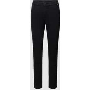 Slim fit jeans met labeldetail