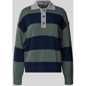 Gebreide pullover met polokraag van een mix van lanawol en kasjmier