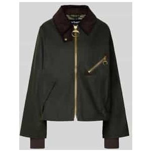 Relaxed fit gewaxt jack van puur katoen, model 'ARLENE'