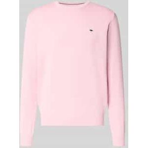 Gebreide pullover met ribboorden