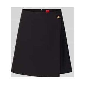 Hugo - Raluni 10273715 01 - Minirok - Met Overslag en Decoratieve Knoop