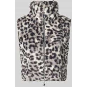 Gilet van imitatiebont met tweewegsritssluiting