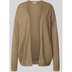 Gebreid jack met opengewerkte voorkant