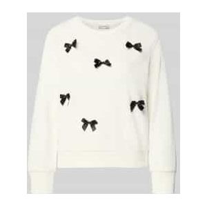 Sweatshirt met strikdetails