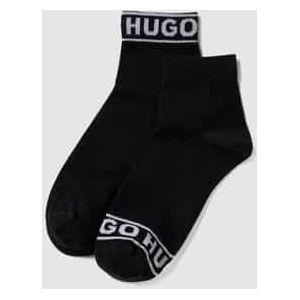 HUGO - 50469291 - Set van 2 Paar Logosokken - Zwart - Homewear - Katoen