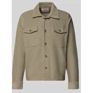 Regular fit overhemdjack van puur biologisch katoen, model 'OLIVER'