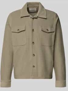 Regular fit overhemdjack van puur biologisch katoen, model 'OLIVER'