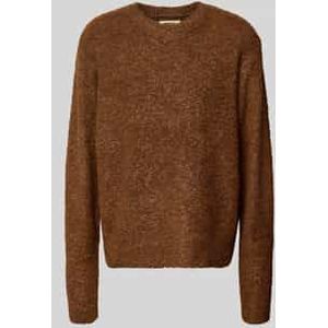 Gebreide pullover met ronde hals, model 'Kurt'