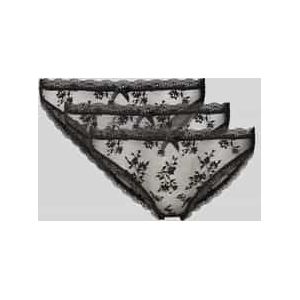 Slip van kant, model 'LANA LACE' in een set van 3 stuks