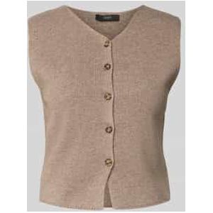 Gebreid gilet met V-hals